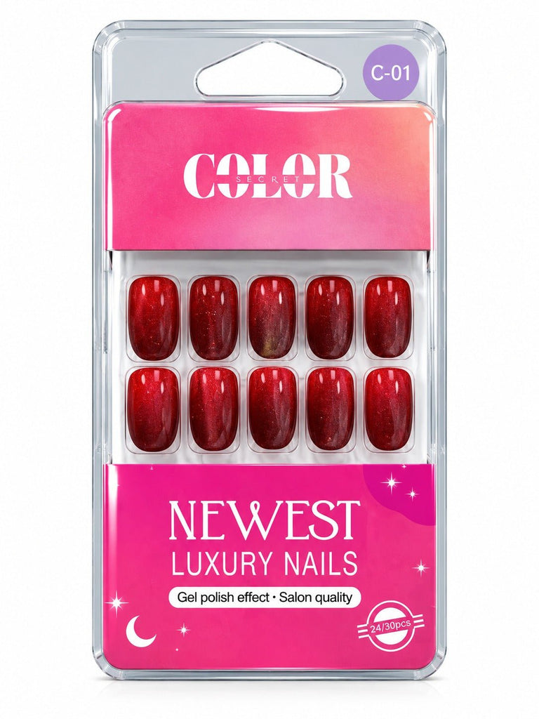 Color Secret Newest Luxury Red Nails - The beauty cart