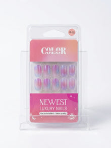 Color Secret Newest Luxury Iridescent Gel Effect Press-On Nails - The beauty cart