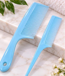 2 Pcs Plastic Hair Comb Set for Women and Men