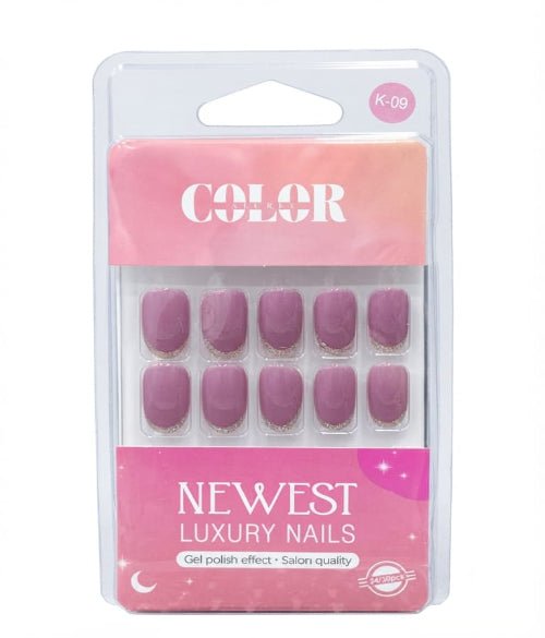 Color secret Premium Reusable Acrylic Nails – Deep Magenta & Cherry Tones - The beauty cart