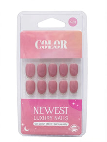 Color secret Premium Reusable Acrylic Nails – Deep Magenta & Cherry Tones - The beauty cart