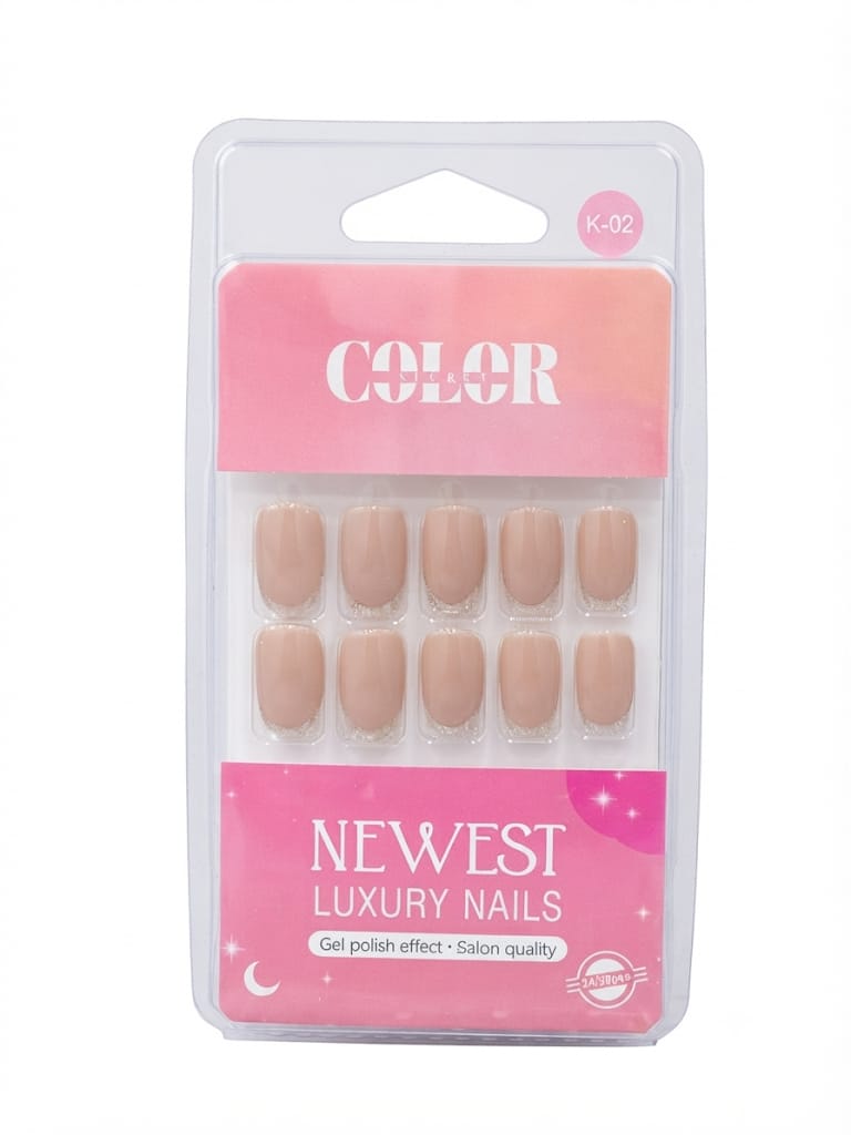Color secret Premium Reusable Acrylic Nails – Deep Magenta & Cherry Tones - The beauty cart