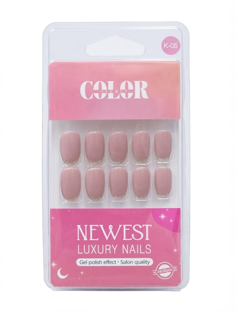Color secret Premium Reusable Acrylic Nails – Deep Magenta & Cherry Tones - The beauty cart