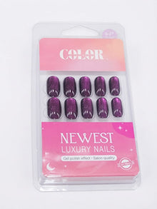 Color secret Premium Reusable Acrylic Nails – Deep Magenta & Cherry Tones - The beauty cart