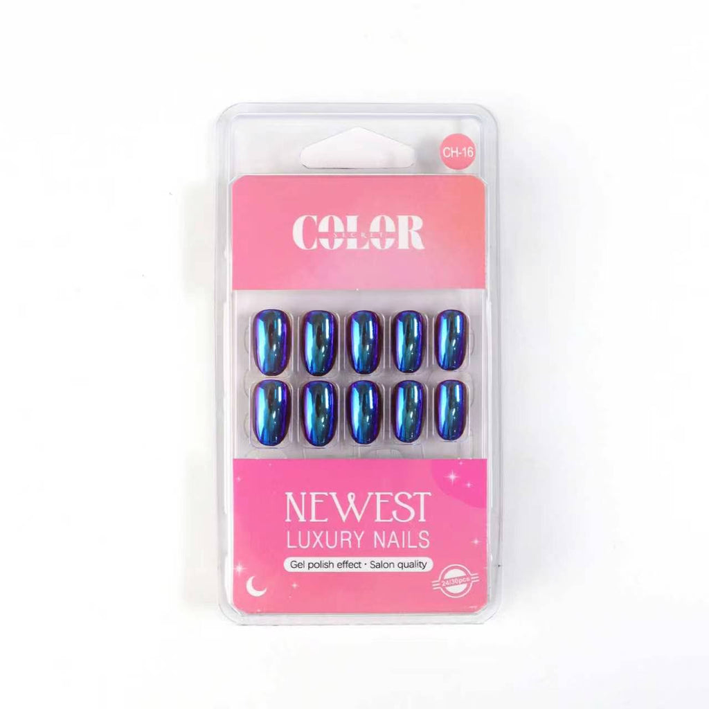 Color Secret Newest Luxury Metallic Artificial Nails