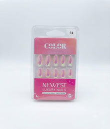 Color Secret Fake Nail Art Set Reusable French