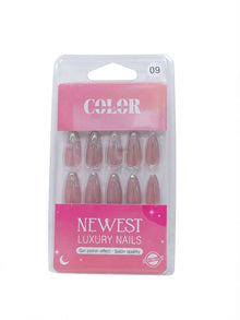 Color Secret Fake Nail Art Set Reusable French