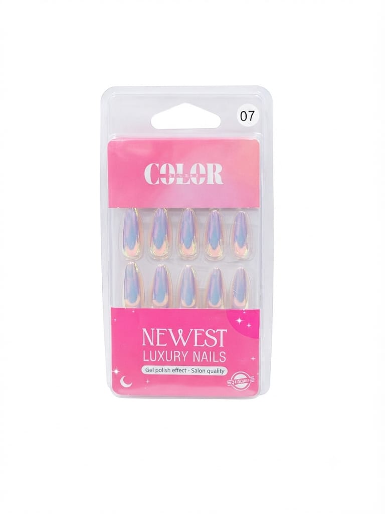Color Secret Fake Nail Art Set Reusable French