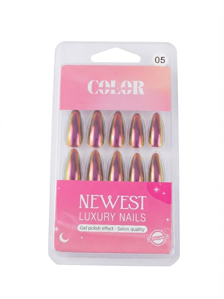 Color Secret Fake Nail Art Set Reusable French