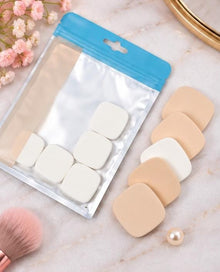 6pcs Square Face Powder Puff Sponges Powder Puff For Wet And Dry