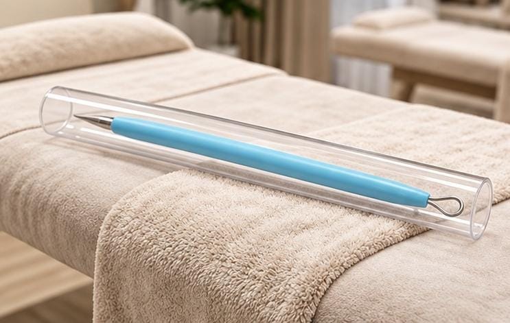 Blackhead Remover featuring a strong steel body, designed for precise and gentle skincare - The beauty cart
