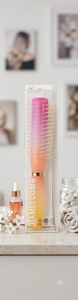 Gradient Round Roller Hair Brush – Salon Style Volume & Curling Blow-Dry Comb
