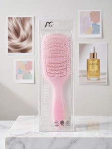 JIAMEI Vented Paddle Detangling Hair Brush – Anti-Frizz Scalp Massager Comb