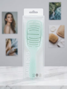 JIAMEI Vented Paddle Detangling Hair Brush – Anti-Frizz Scalp Massager Comb