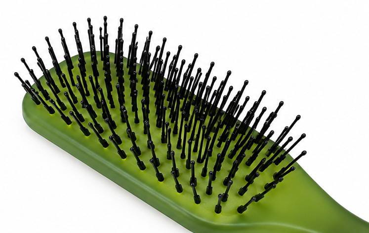 JIAMEI Translucent Cushion Paddle Hair Brush – Anti-Frizz Scalp Massager Comb