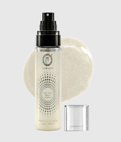 COLORS QUEEN GOLD GLOW MAKEUP FIX SPRAY MFG 03
