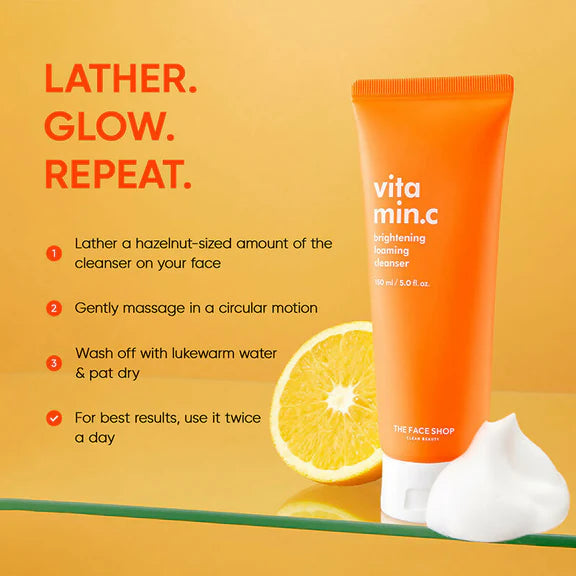 The Face Shop Vitamin C Brightening Korean Face Wash (150ml)