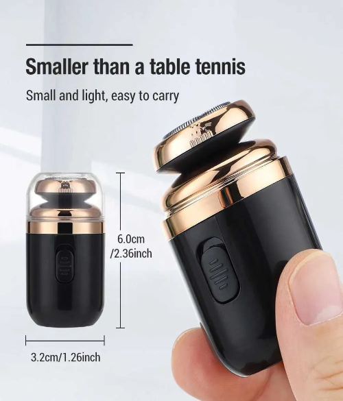 Mini Portable Electric Shaver: USB Rechargeable Painless Mustache Trimmer for Men