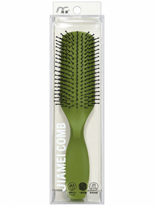 JIAMEI Translucent Cushion Paddle Hair Brush – Anti-Frizz Scalp Massager Comb