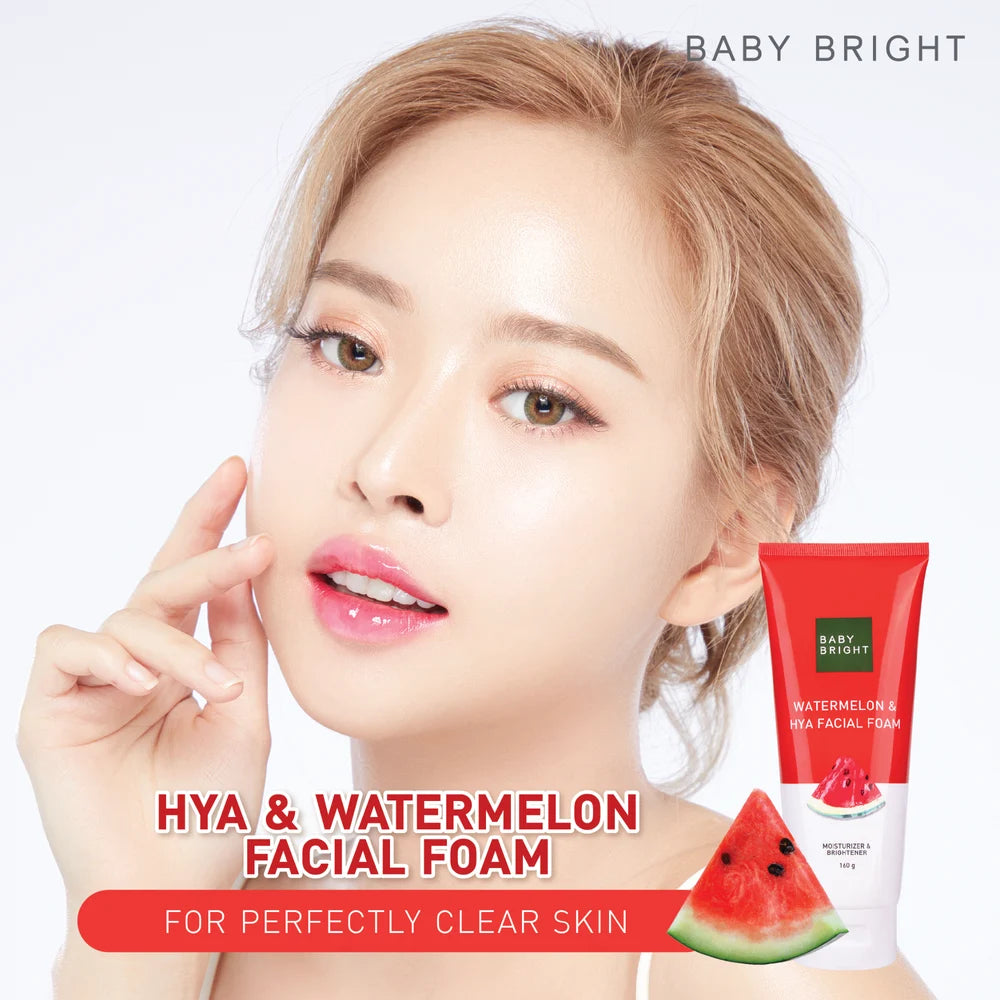 BABY BRIGHT WATERMELON & HYA FACIAL FOAM 160g