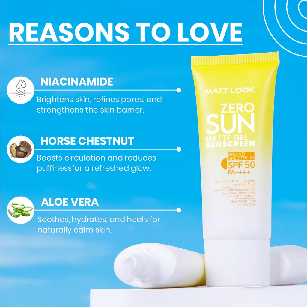 MATT LOOK Zero SUN Matte Gel SPF 50 PA++++ – 50 g