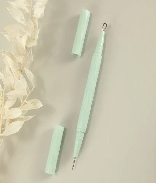 1pc Double Head Acne Needle With Cover