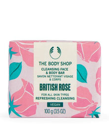 THE BODY SHOP British Rose Cleansing Face & Body Bar 100ML