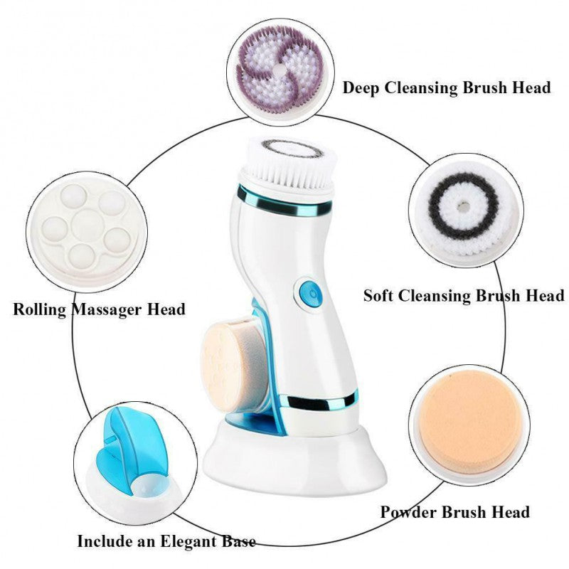CNAIER FACE CLEANSING BRUSH 4IN1 HEADS