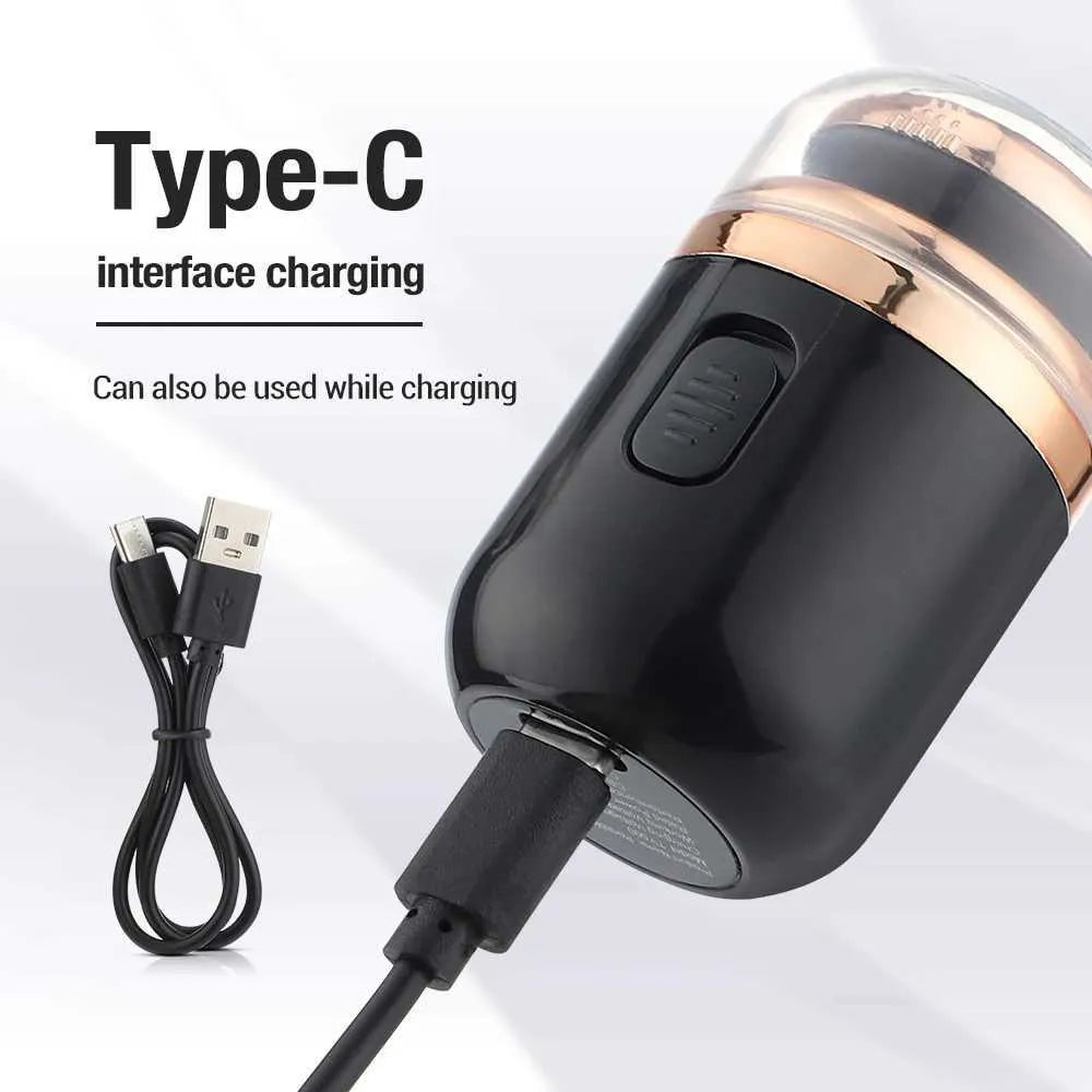Mini Portable Electric Shaver: USB Rechargeable Painless Mustache Trimmer for Men