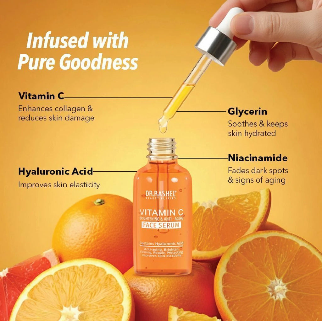 DR.RASHEL VITAMIN C FACE SERUM BRIGHTENING & ANTI-AGING (50 ml)