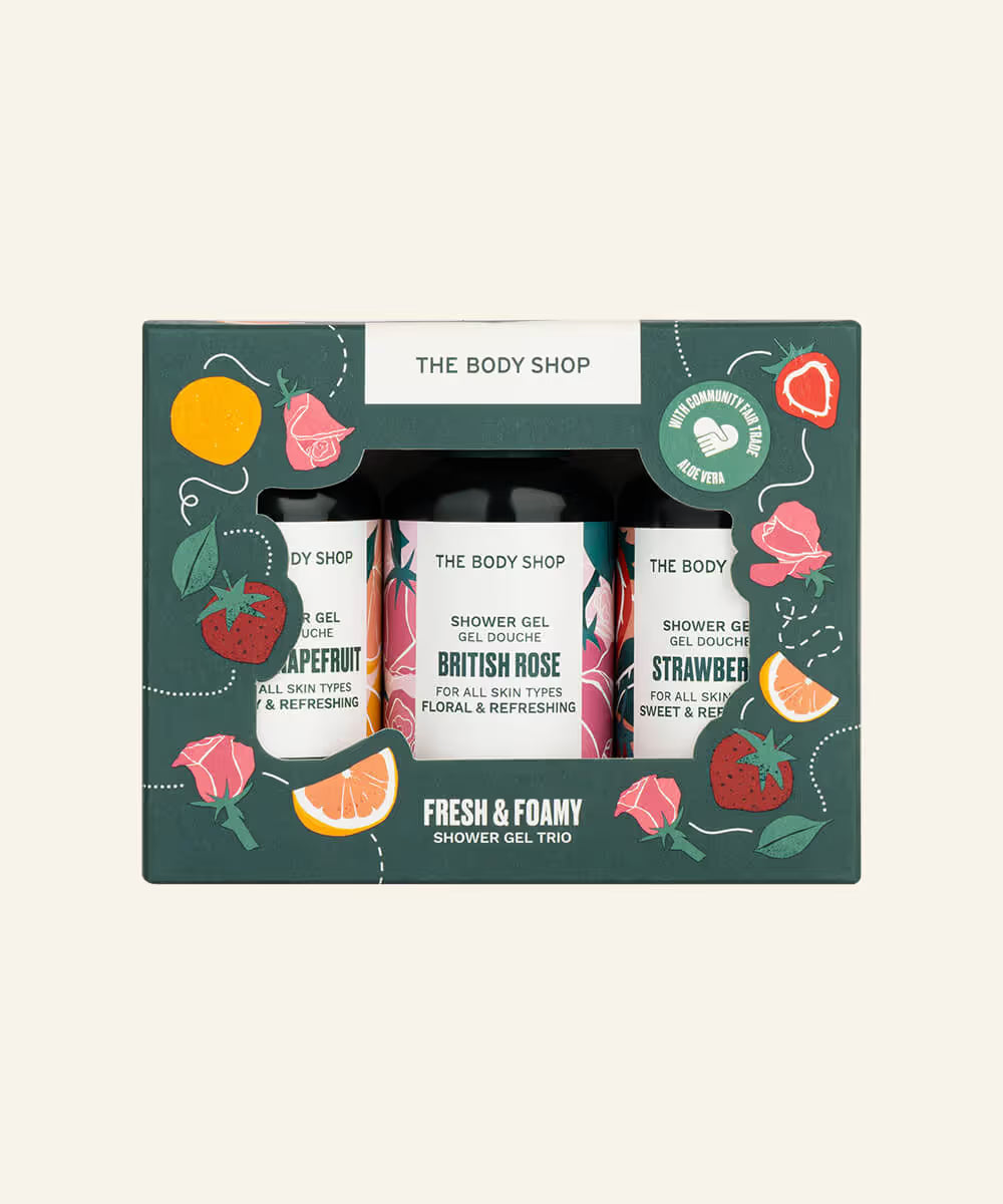 The Body Shop Fresh & Foamy Shower Gel Trio