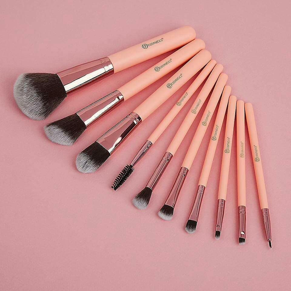BH Cosmetics Pretty in Pink 10-Piece Brush Set