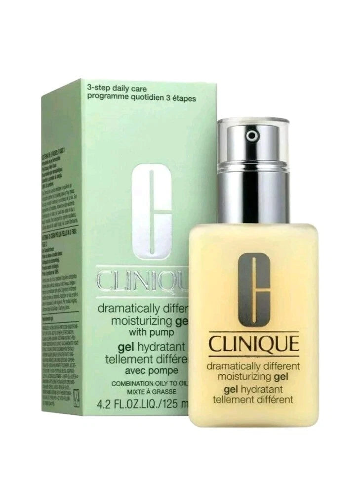 125ml Clinique Dramatically Different Skin Face Neck Moisturising Gel Pump New