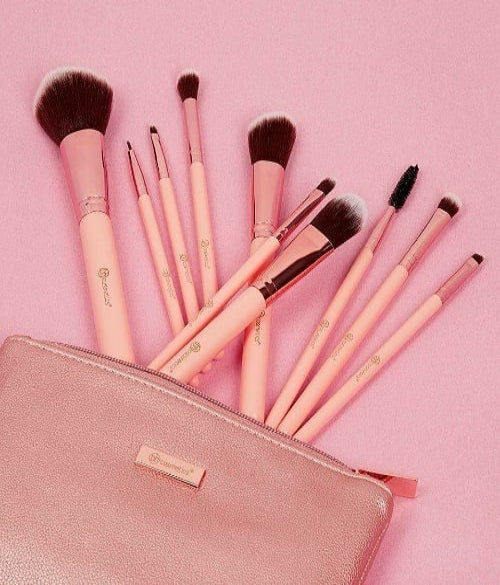 BH Cosmetics Pretty in Pink 10-Piece Brush Set